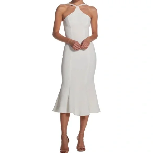 dress the population tessa Dress the Population | Dresses | Dress The Population Tessa Ivory Halter  Dress Size Medium
